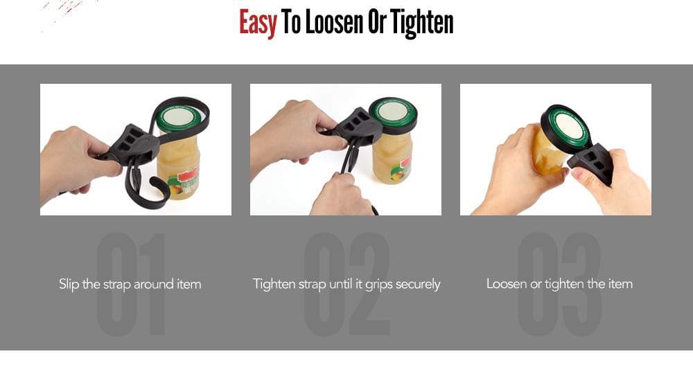 Adjustable Multi-function Rubber Strap Wrench