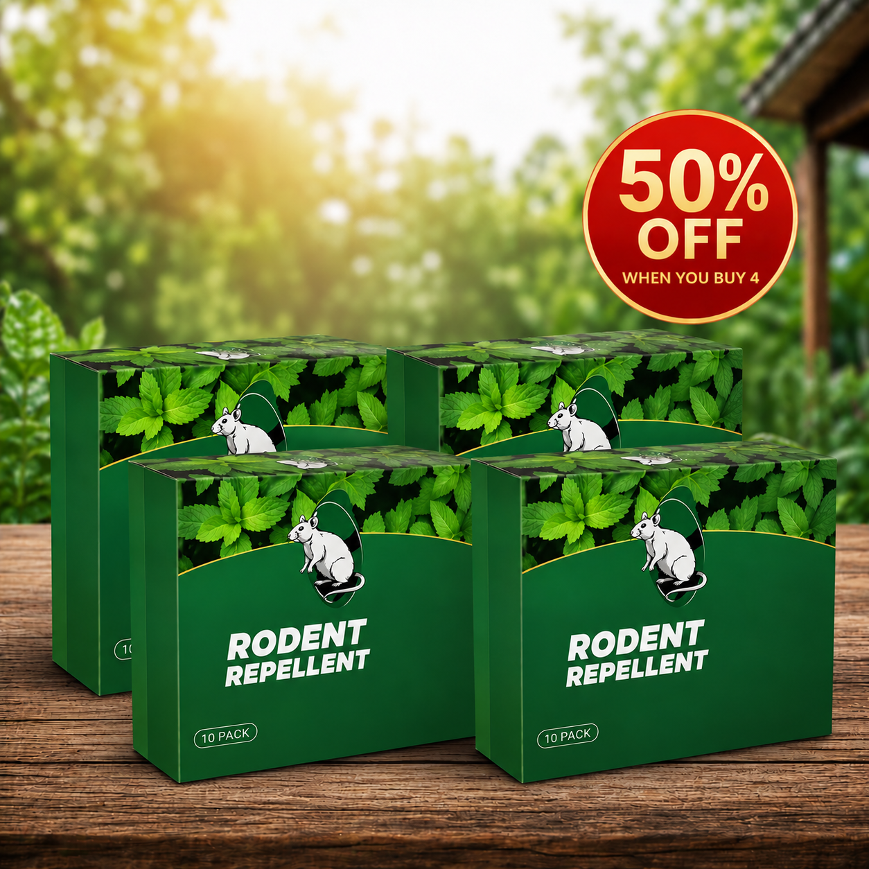 RZXEA™ 💥LAST DAY SALE 50%OFF💥🟢 Natural Peppermint Rodent Repellent Tablets – 10 Pack