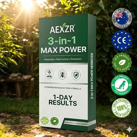 AEXZR® 3-in-1 Herbicide | 24Hr Visible Results | 100% Pet & Child Safe | Max Power Weed & Root Killer 🚫🌿