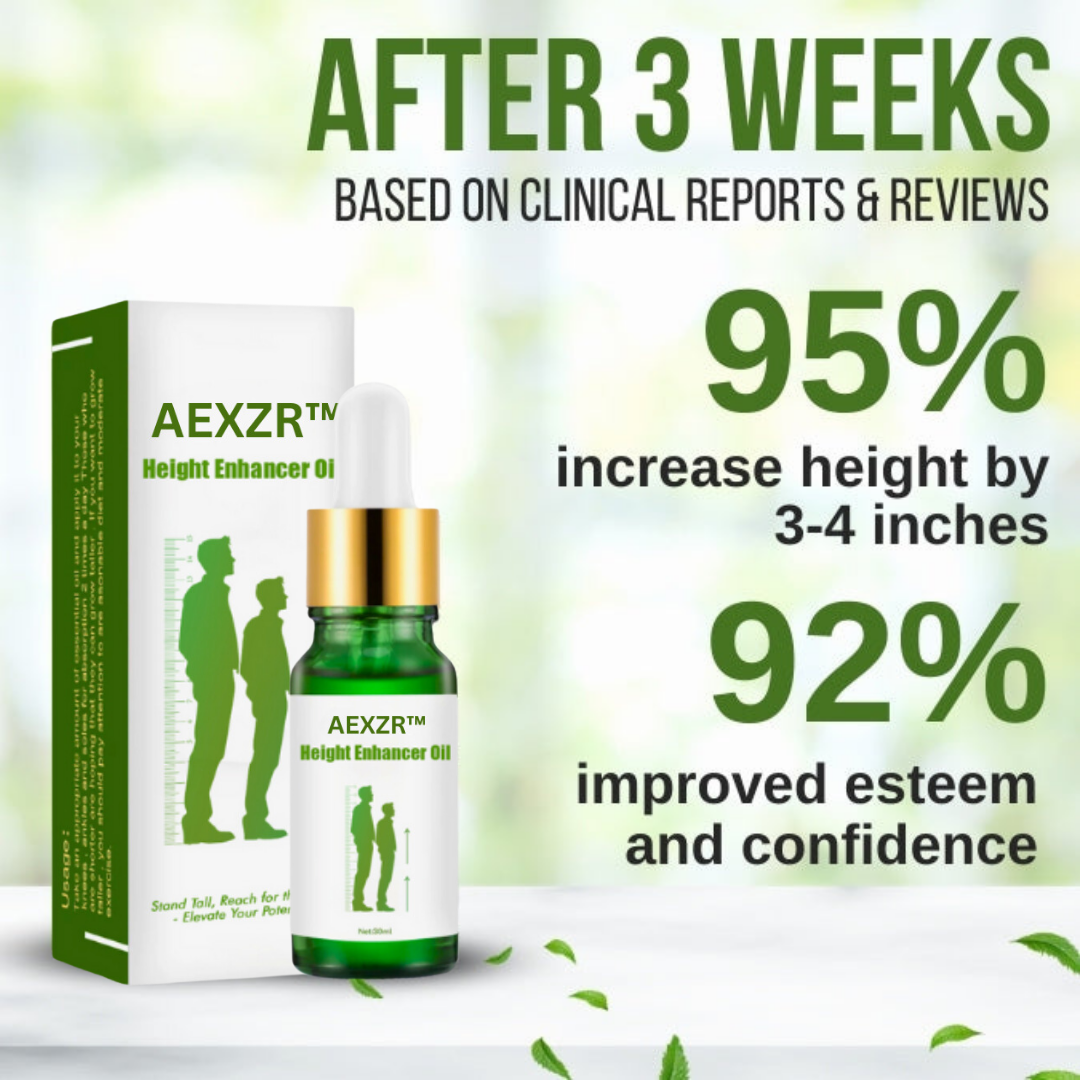 AEXZR™ Height Enhancer Oil - 👍 Recommended by Medical Professionals! 👨‍⚕️