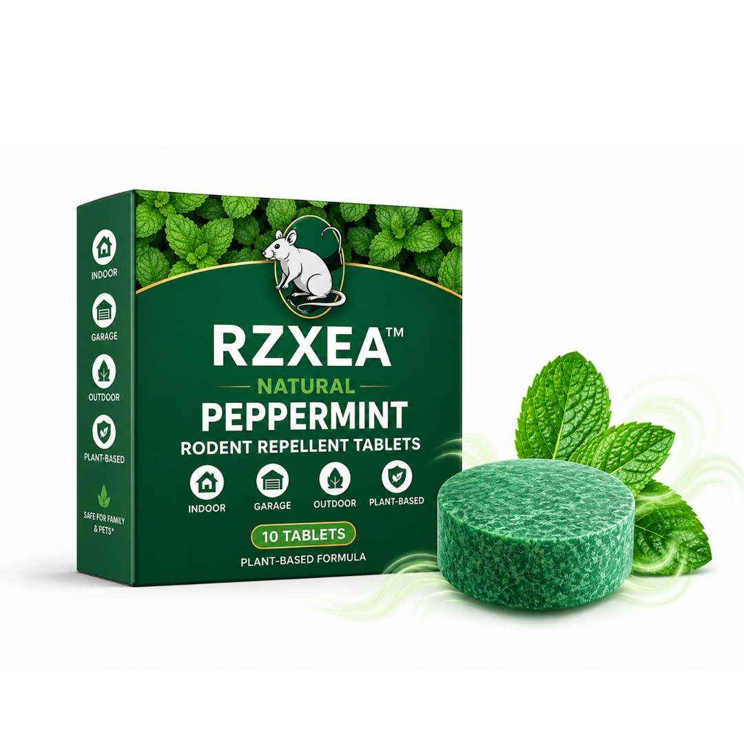 RZXEA™  Natural Peppermint Rodent Repellent Tablets for Home & Garage 🏡