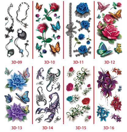 3D Tattoo Stickers Set - Sale! Sale! Sale!