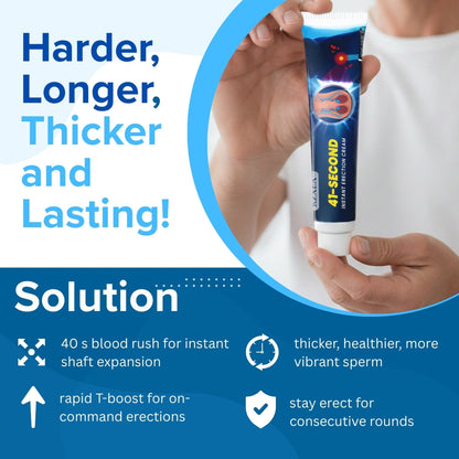 🏆RZXEA™ 41-Second Instant Erection Cream - 💪Reclaim Your Peak Confidence & Control ⚡