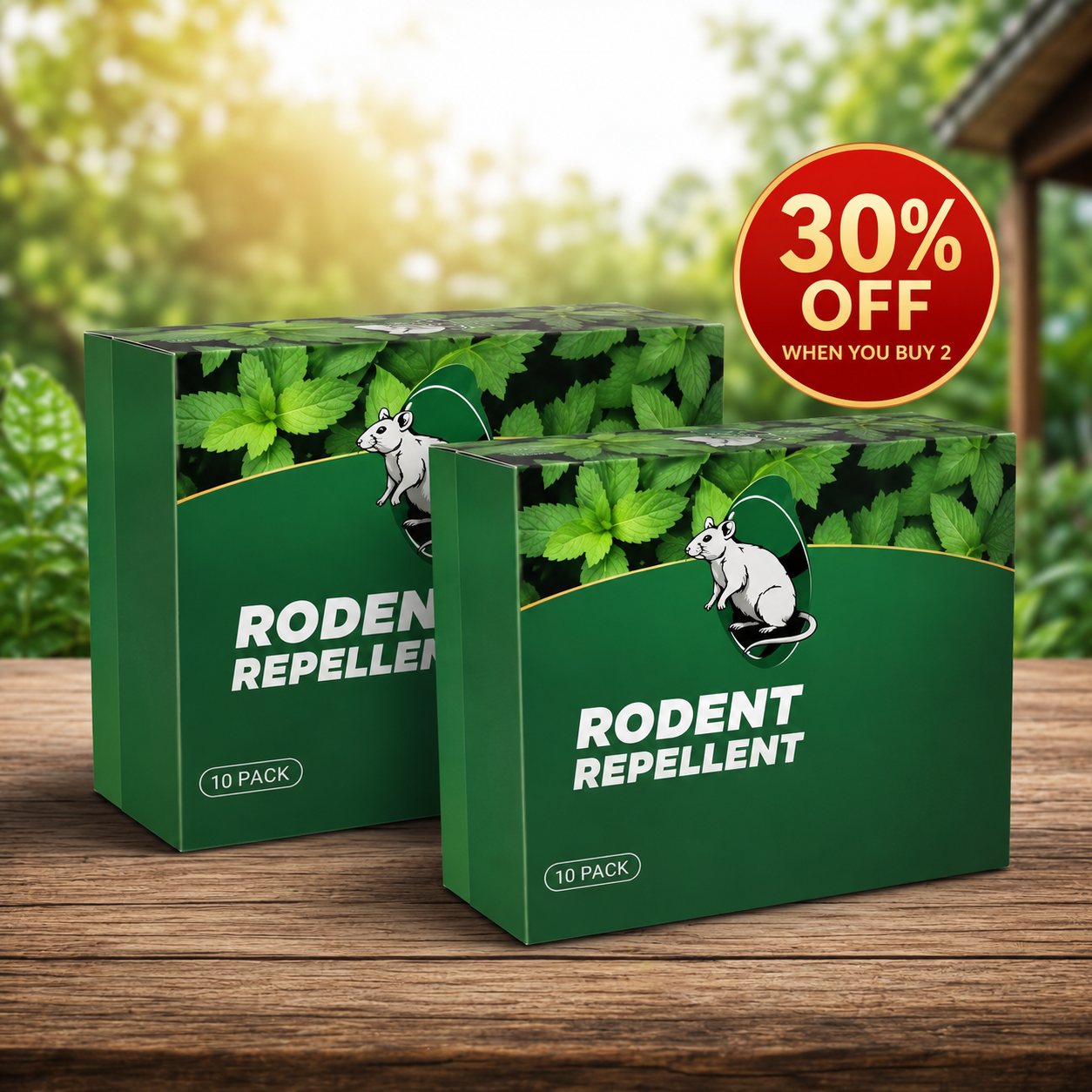 Limited Stock!!!RZXEA™ 🟢 Natural Peppermint Rodent Repellent Tablets – 10 Pack