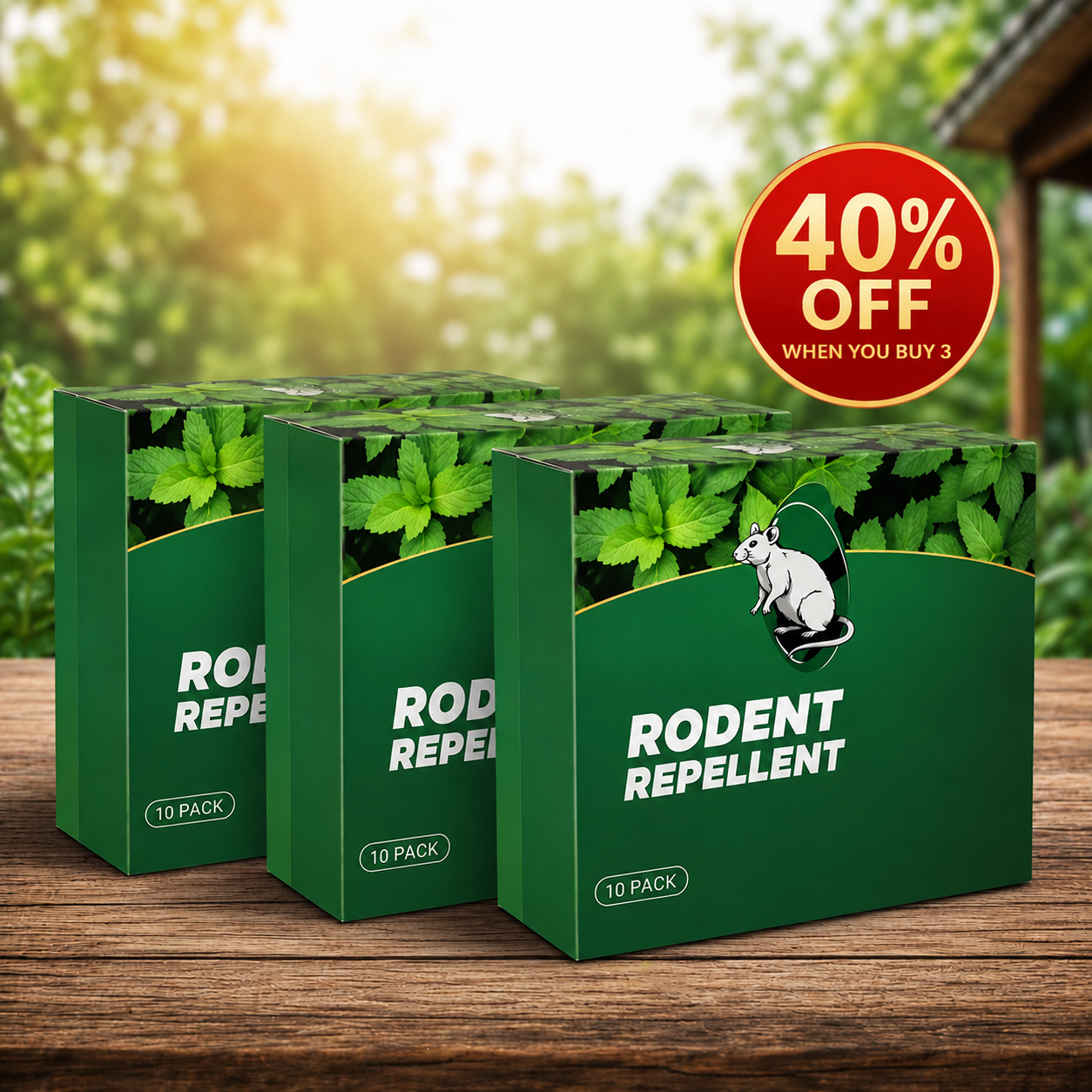 Limited Stock!!!RZXEA™ 🟢 Natural Peppermint Rodent Repellent Tablets – 10 Pack