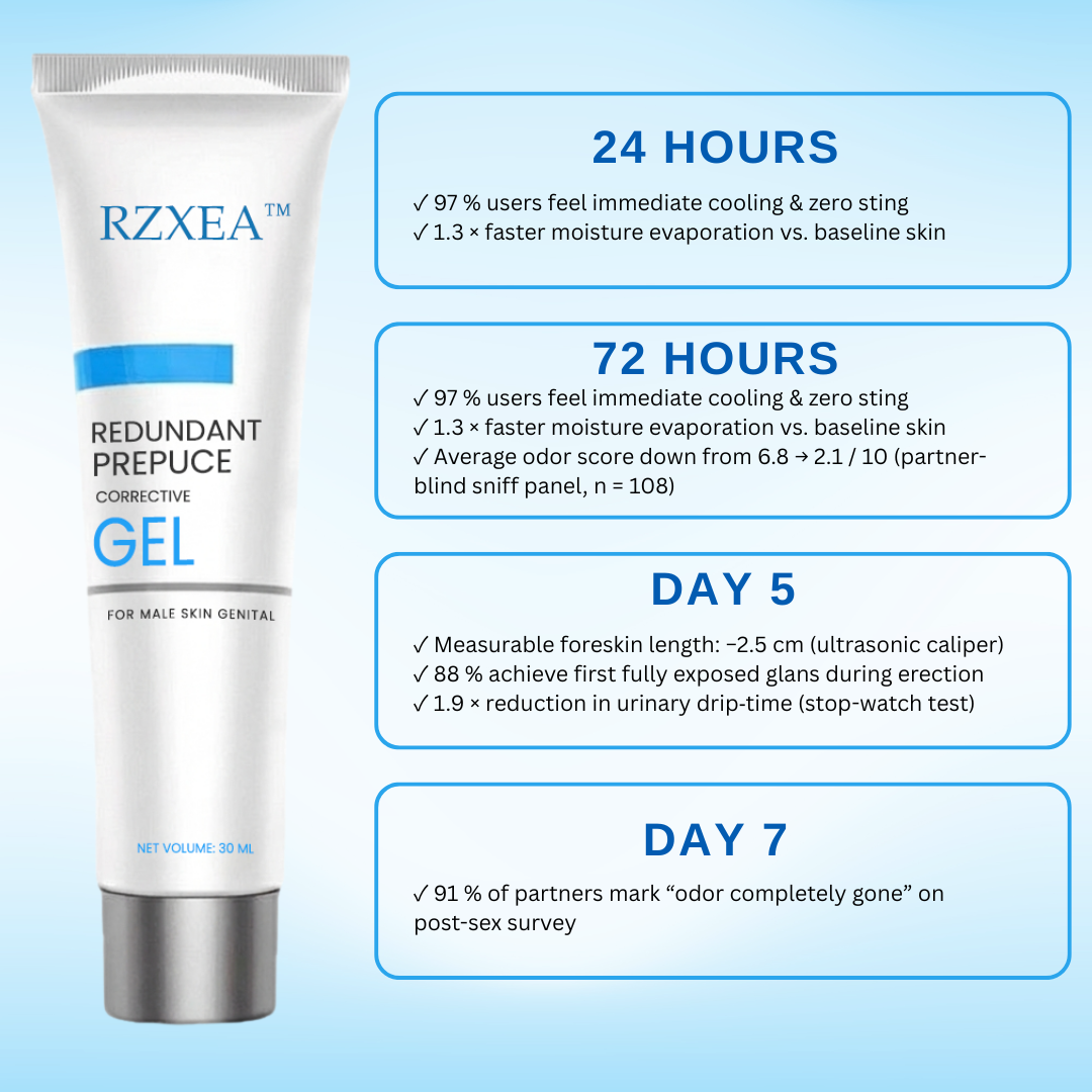 🏆RZXEA™ Redundant Prepuce Corrector Gel - ✨Advanced Hygiene & Aesthetic Care for Men 🛡️