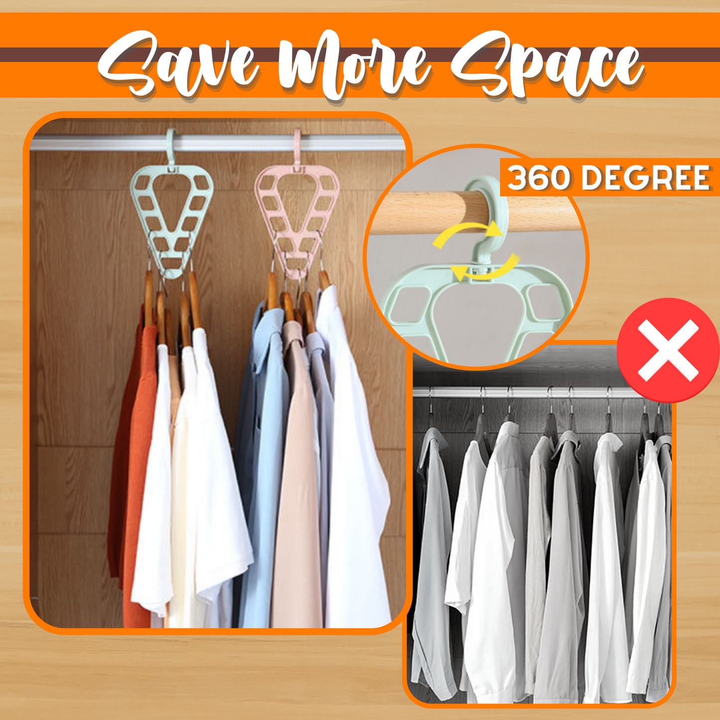 9-Holes Magic Clothes Hanger